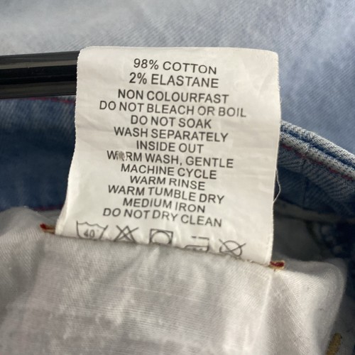 VTG R M Williams The Bush Outfitters denim light blue casual jean shorts size 16 - Picture 7 of 8
