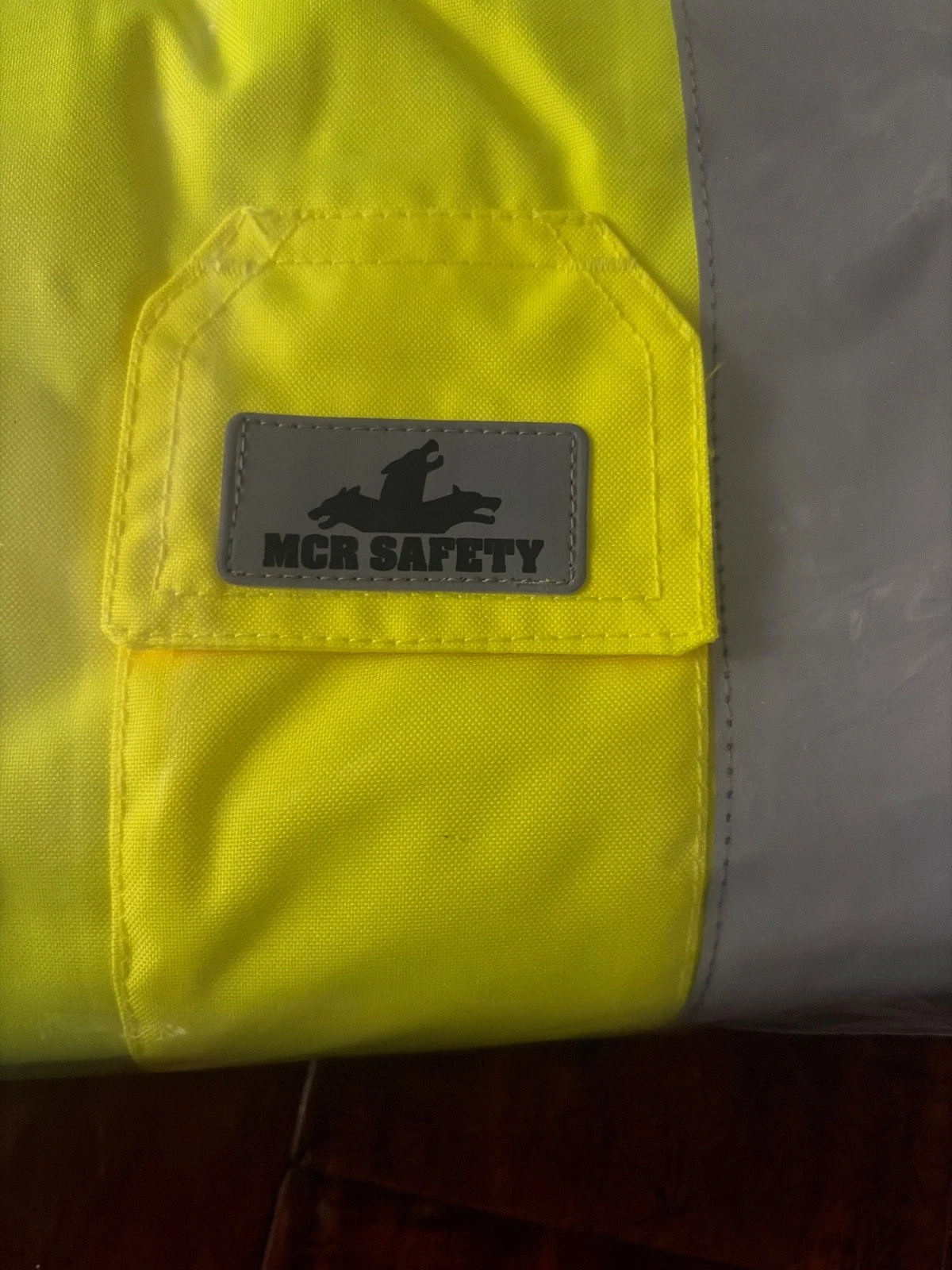 MCR SAFETY LUMINATOR Reflective Rain Bomber Jacket & Hide Away Hood SIZE X2 56" image 8
