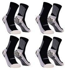Soccer Grip Socks Anti-Slip Performance Socks for Boys Girls 4-Pack You...