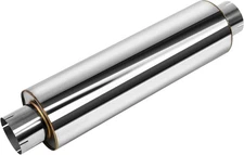 JY Performance 4'' Inlet Diesel Muffler Exhaust - 7" x 24" Body - 30" OAL -