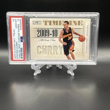 2009-10 NATIONAL TREASURES STEPHEN CURRY TIMELINE ROOKIE #5 SSP 37/49 PSA 10