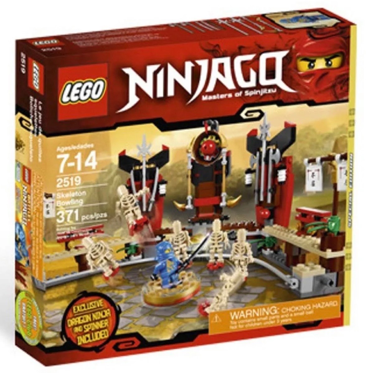 LEGO NINJAGO 2519 Skeleton Bowling Masters of Spinjitzu Jay DX