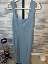 Show Me Your Mumu Blue Sleeveless Midi Dress Size M NWT Made USA
