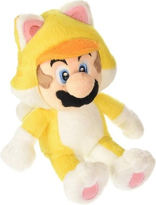 Super Mario 3D World Katze Mario Plüschtier Neu