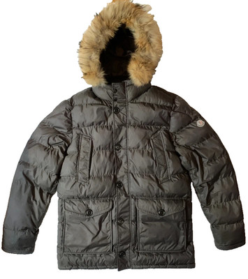 Moncler Cluny Down Jacket - Khaki Green - Size 3
