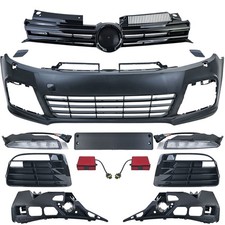 Front Stoßstange für R-Sport LED Tagfahrlicht Kühlergrill für VW Golf 6 VI 08-13