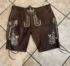 Men's Size 52 US in Leather Lederhosen Shorts / 100 Genuine Leather EU 62