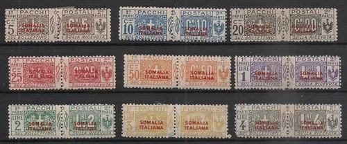 Italy Colonies SOMALIA 1926 Parcel Post Part Set to 4 Lire Mint Hinged