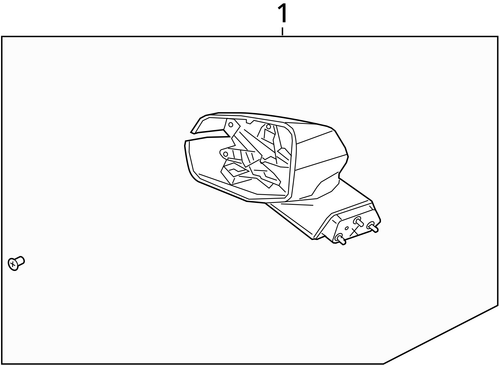 CHEVY BLAZER Power Door View Mirror Driver LH Heated RED 4698493 2019 2024 - Picture 4 of 16