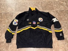 Vintage 90s Logo Athletic Pro Line Pittsburgh Steelers NFL Winter Jacket Size L