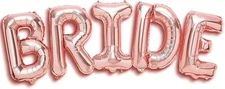 KatchOn Giant Bride Balloons - Rose Gold, 40 Inch | Bachelorette Gold 
