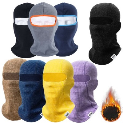 Knitted Full Face Cover Warm Ski Mask Winter Balaclava Windproof Full Face Mask