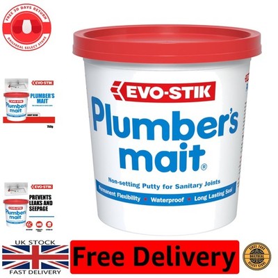 Klempner Mait 750g - nicht abbindender Kitt für Sanitärfugen - Dauerflexibel...