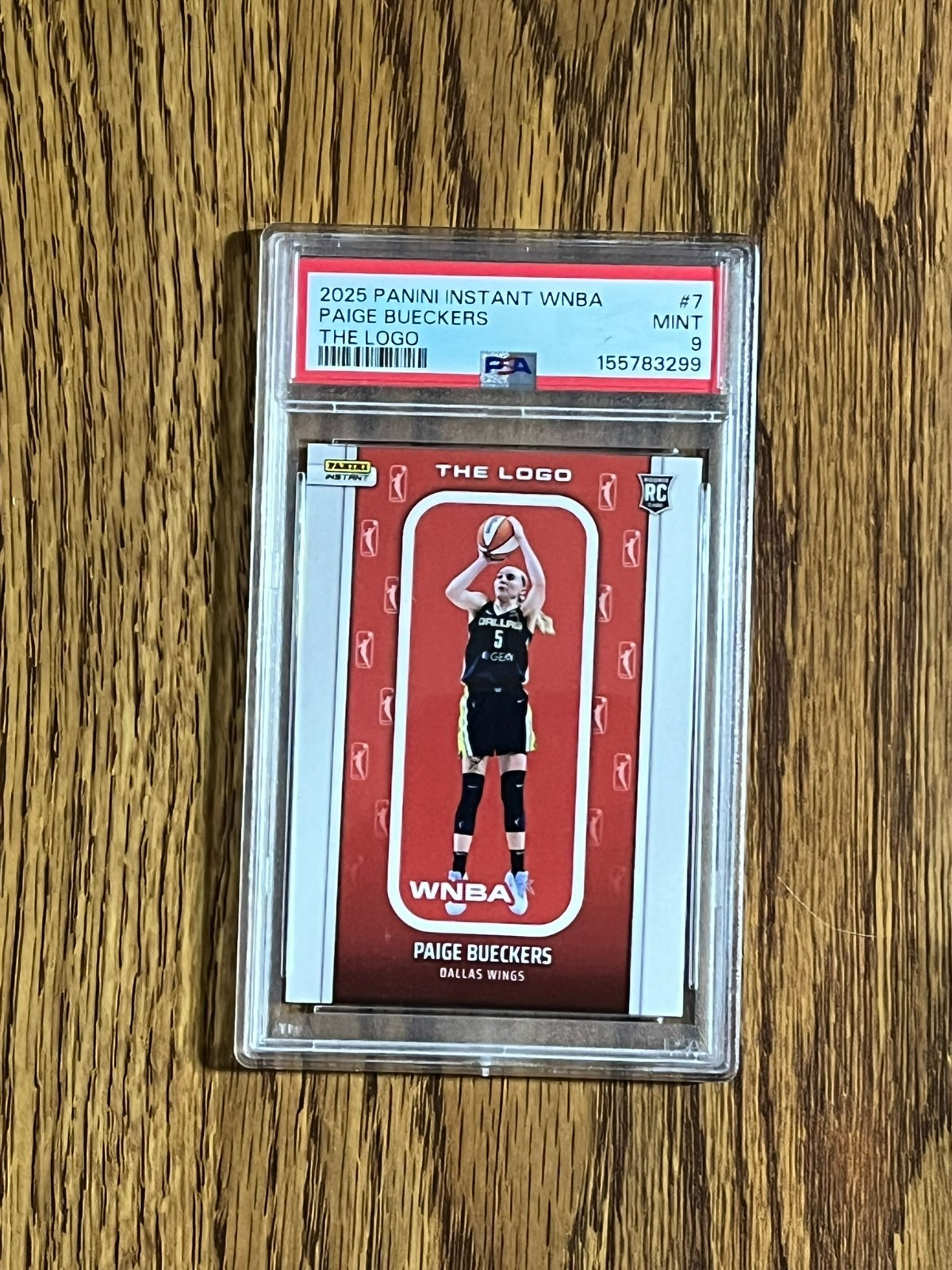 2025 Panini Instant WNBA The Logo #7 Paige Bueckers RC PSA 9