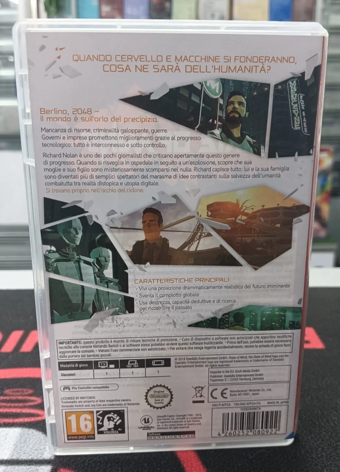 STATE OF MIND 🇮🇹 🇪🇺 Nintendo Switch PAL Italiano Ottime Condizioni, foto 2 di 4