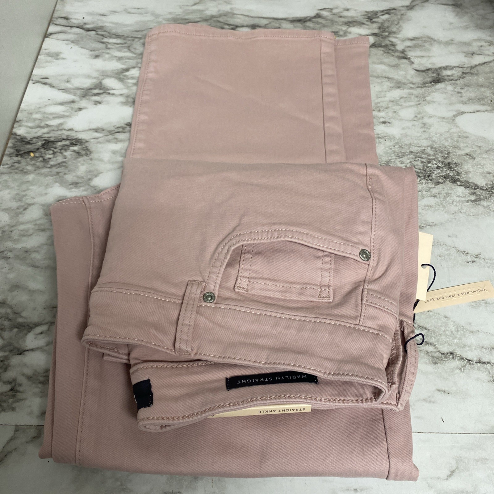 NYDJ Marilyn Straight Ankle Jean Women's Jean, Size 6, Pale Mauve