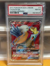Pokemon Shining Legends Entei GX 71/73 Full Art Holo PSA 8 2017 on eBay