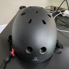 Triple Eight Skateboarding Helmet Black L/XL Model 3152 EPS/PU Lining