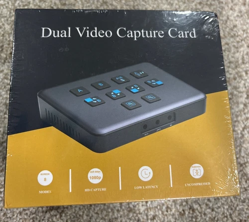 Dual Video Capture Card HDMI Live Stream Switcher, 4K 60HZ USB-C HDMI to USB 3.0