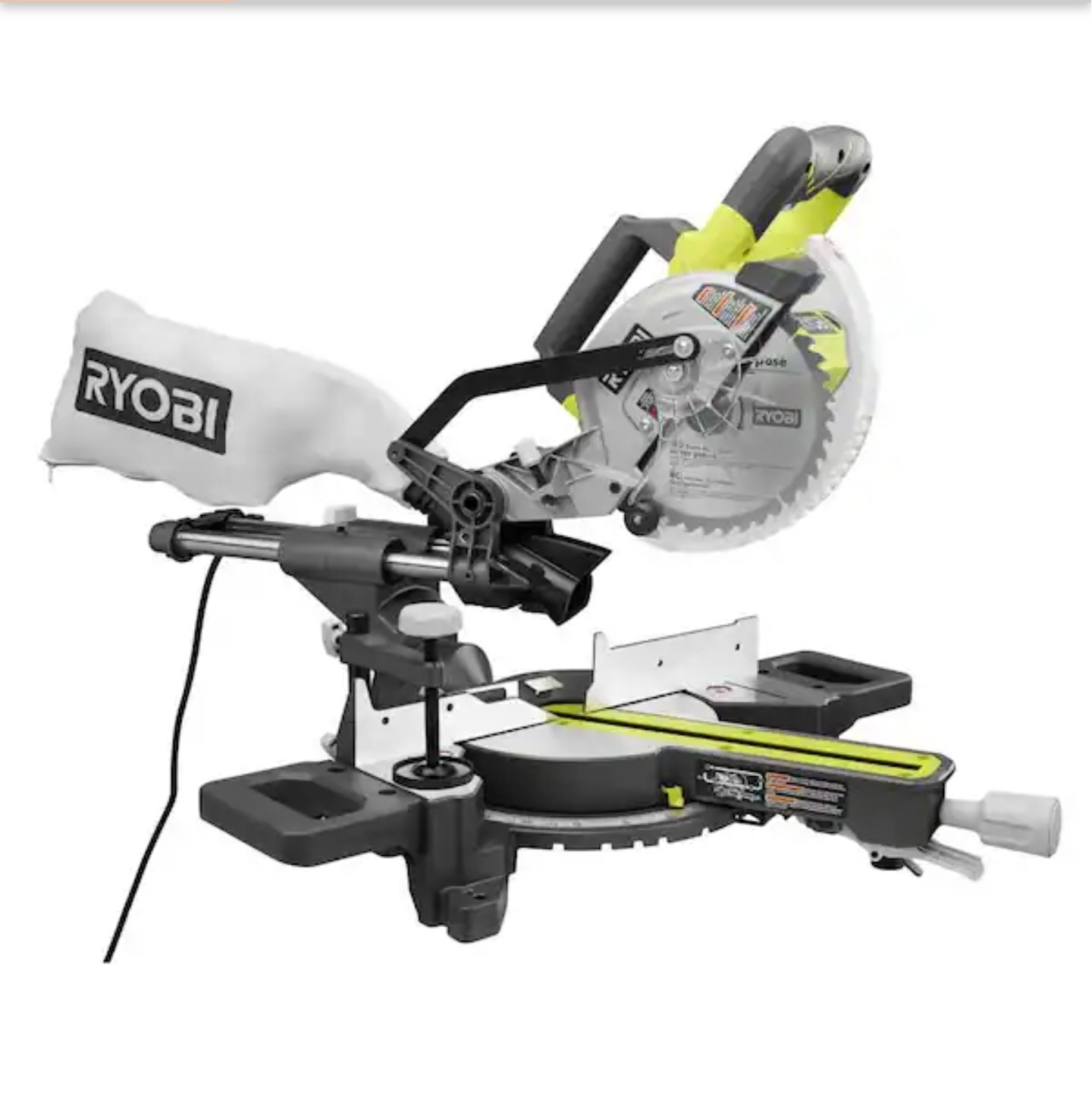 (NEW) Ryobi 7-1/4 In. Sliding Compound Miter Saw