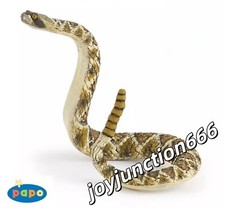 PAPO Rattlesnake Adjustable Pose Wildlife Model Kid's Toy 50237 Figurine 1pc