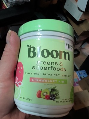 Bloom Nutrition Greens & Superfoods Powder Strawberr Kiwi (48 Servings, 9.26 OZ)