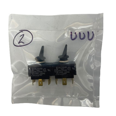 Carling Mexico On/Off/On Toggle Switch - 10A/250V, 15A/125V, 3/4 HP - Pack of 2