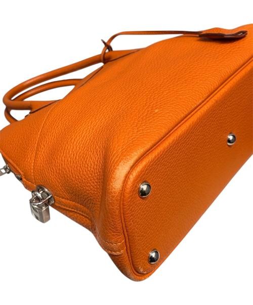 HERMES Bolide 31 Clemence Leather Orange Silver Hardware J Stamp 2006  #100 — image 13