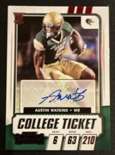 2021 Contenders Draft Picks College Ticket Auto Austin Watkins Jr. 170 Red