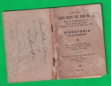 Caribbean Directory of members of the Sons of the Sea Masonic Lodge No. 11, 1955