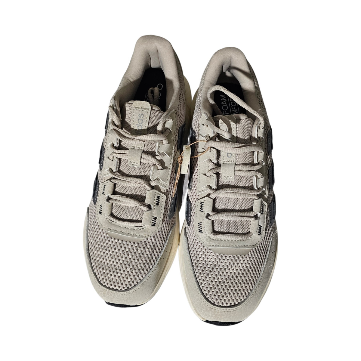 adidas Gray/Beige Lace-Up Sneaker Amazon.com | adidas Womens Superstar XLG Lace Up Sneakers  main image 4