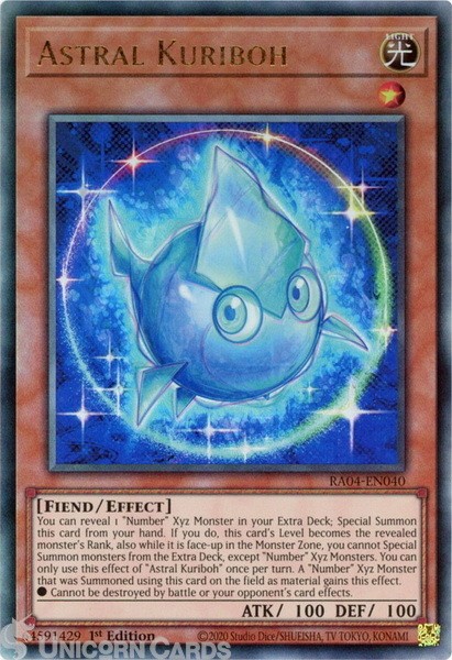 RA04-EN040 Astral Kuriboh : Ultimate Rare 1st Edition Mint YuGiOh Card