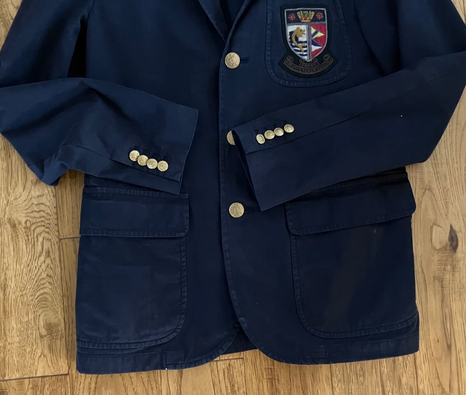 Blazer POLO Ralph Lauren Crestado Ajuste Personalizado 40 Regular Foto 4 de 4
