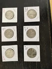 6 Walking Liberty Half Dollars