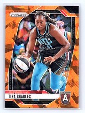 Tina Charles 2024 Panini Prizm WNBA #36 Ice Orange Prizms