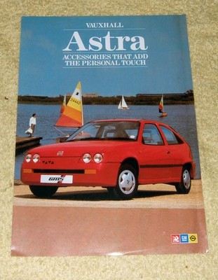 Vauxhall Astra Mk2 Zubehör 4 Seiten Karosserie, Fußmatten, Audio, Autopflege
