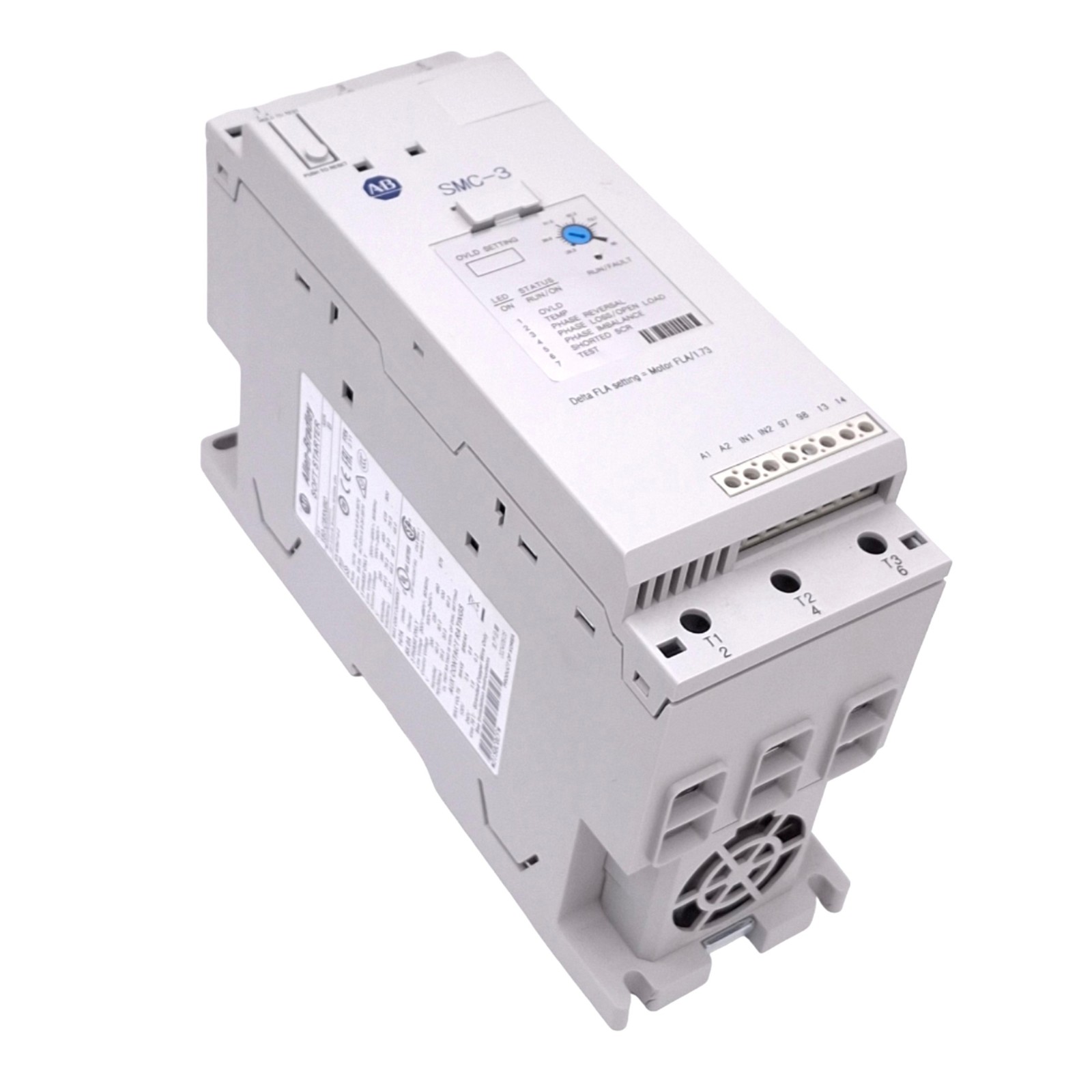 Allen Bradley 150-C85NBD SMC-3 Soft Starter, 3-Phase 200-480VAC In, 100hp Max
