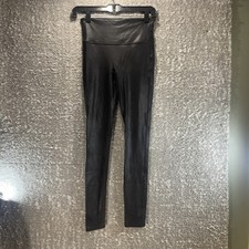 Spanx Women's Faux Leather Leggings Black Size Small Nylon