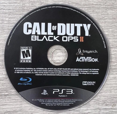 Call of Duty Black Ops II 2 Sony PlayStation 3 PS3 Game DISC ONLY