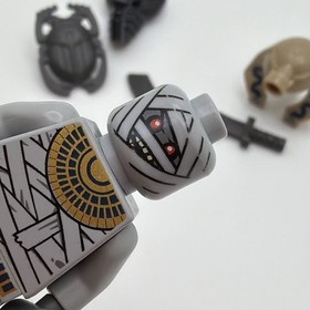 LEGO Pharaoh's Quest MUMMY WARRIOR Minifigure Sword & Scarab Shield 7325/853176