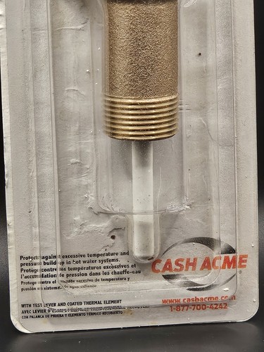 3/4" Bronze NCLX-5LX Temperatur Überdruckventil 2-1/2" Schaft 23577-0150 - Bild 5 von 14