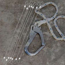 20 Pcs Security Cable Wire with Loop Stainless Steel Ropes Safety
