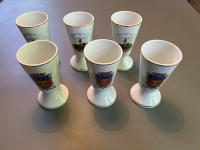 Limoges Porcelaine 6 Stück Tassen