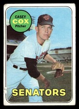 1969 Topps Casey Cox #383 GD Washington Senators