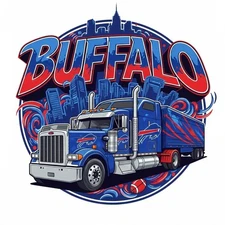 Buffalo Truck Sticker Decal laptop vinyl decal