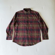 NWOT PENDLETON Men's Mason BD LS Plaid Flannel Shirt w/ Pocket L Red/Navy