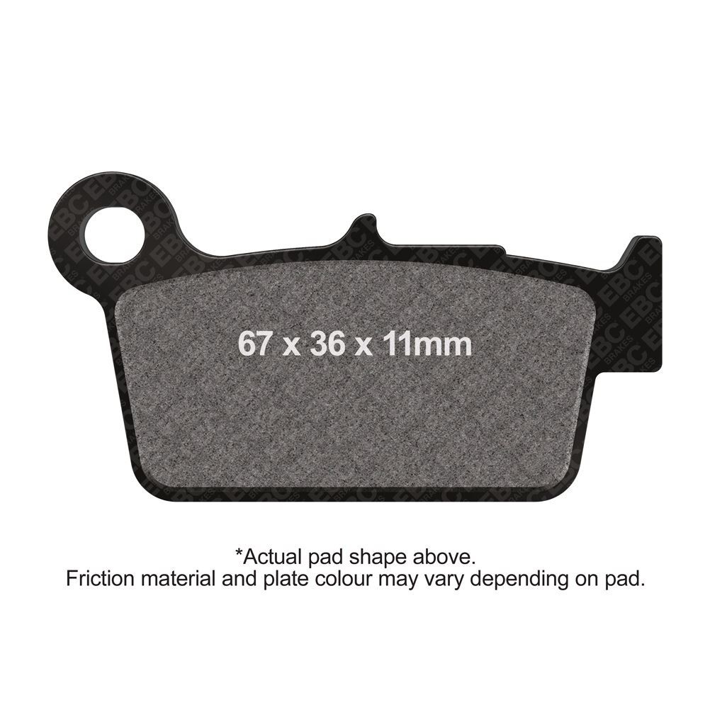 EBC MXS Sport Sintered Pad Rear Right for GasGas EC 450 Raid 4T 2014