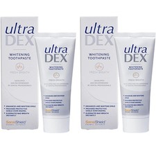 Image of UltraDEX Whitening Toothpaste 12hr Bad Breath Treatment 2 x 75 ml