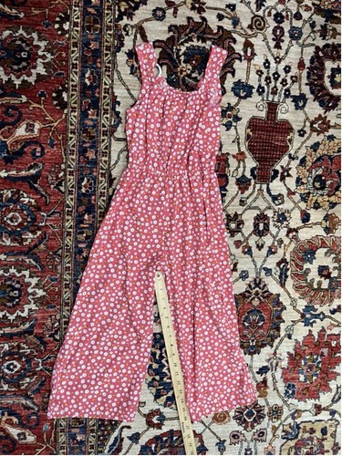 Little Girl Lily Bleu Floral One Piece Jumpsuit Size 8 - Picture 9 of 10