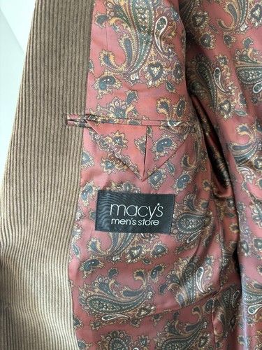 Blazer cappotto sportivo Lauren Ralph Lauren marrone velluto a coste 100% cotone nuovo con etichette taglia 44R - Foto 9 di 9